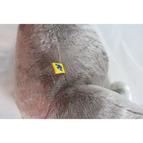 Build A Bear Gray Elephant Stuffed Plush Animal Makes Giggle Sounds Retired BAB - Picture 8 of 10